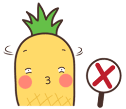 Mr.Pineapple & Ms.Lychee 2 sticker #6995361