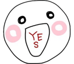 The round with white guys sticker #6995428