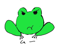 Frogs and tadpoles sticker #6995470