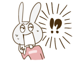 sato rabbit sticker #6997252