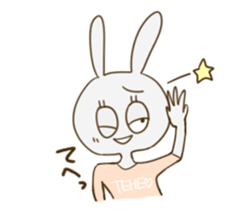 sato rabbit sticker #6997256