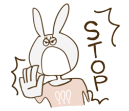 sato rabbit sticker #6997260