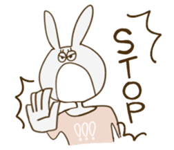 sato rabbit sticker #6997260
