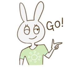 sato rabbit sticker #6997268