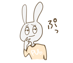 sato rabbit sticker #6997271