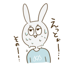 sato rabbit sticker #6997274