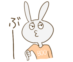 sato rabbit sticker #6997281