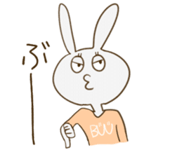 sato rabbit sticker #6997281