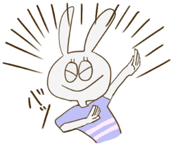 sato rabbit sticker #6997287