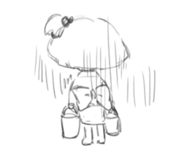 Warashi's daily life sticker #6997401