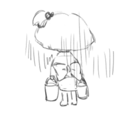 Warashi's daily life sticker #6997401