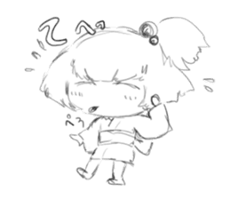 Warashi's daily life sticker #6997402