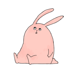 rabbit&chick. sticker #6997556