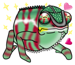 colorful Furcifer pardalis sticker #6997848