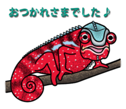 colorful Furcifer pardalis sticker #6997854