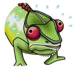 colorful Furcifer pardalis sticker #6997873