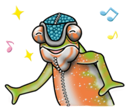 colorful Furcifer pardalis sticker #6997874