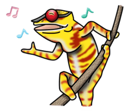colorful Furcifer pardalis sticker #6997875