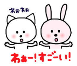 Rabbit and Cat 2nd. sticker #6998274