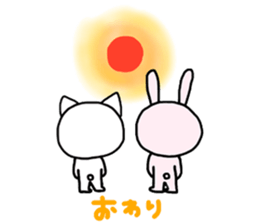 Rabbit and Cat 2nd. sticker #6998283