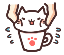 Cat in the cup2 sticker #6998405
