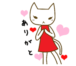 cat yasagure-chan sticker #6999208