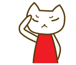 cat yasagure-chan sticker #6999222
