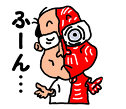 The great kunst-lijk and midlle-aged man sticker #7000762