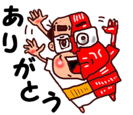 The great kunst-lijk and midlle-aged man sticker #7000764