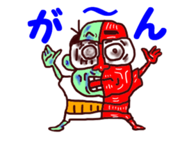 The great kunst-lijk and midlle-aged man sticker #7000786