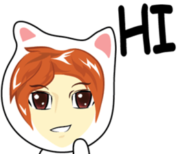 cartoon little mascot sticker #7002080