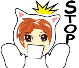 cartoon little mascot sticker #7002083