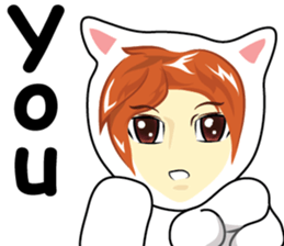 cartoon little mascot sticker #7002084