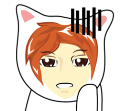 cartoon little mascot sticker #7002087