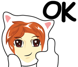 cartoon little mascot sticker #7002088