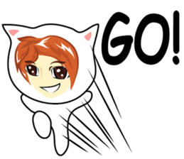 cartoon little mascot sticker #7002090