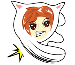 cartoon little mascot sticker #7002091