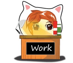 cartoon little mascot sticker #7002098