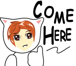 cartoon little mascot sticker #7002114