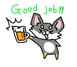 Chihuahua's Sticker ENGLISH VERSION sticker #7003085