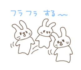 The rabbit has a cold. sticker #7003333