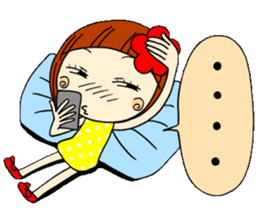 Castor bean-chan 3 sticker #7004599