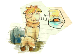 Doll traveler sticker #7004643