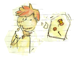 Doll traveler sticker #7004654