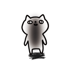Cat with shadow sticker #7004803