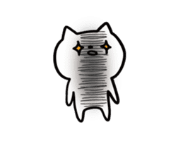 Cat with shadow sticker #7004804