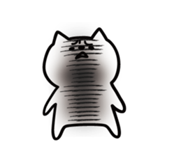 Cat with shadow sticker #7004808