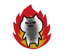 Cat with shadow sticker #7004811