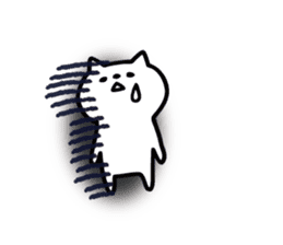 Cat with shadow sticker #7004816