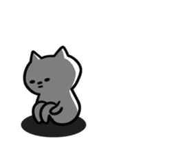 Cat with shadow sticker #7004821